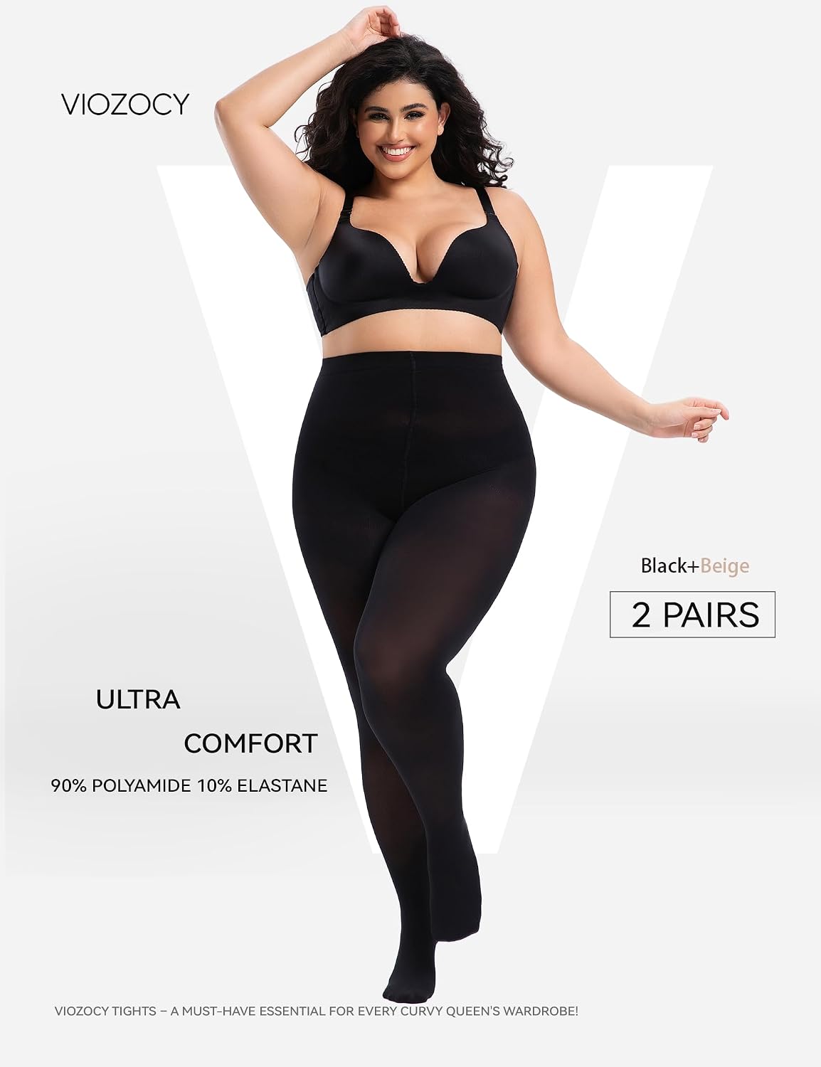 Thumbnail 1 de Viozocy Medias Mujer Talla XL–XXXXL cintura alta