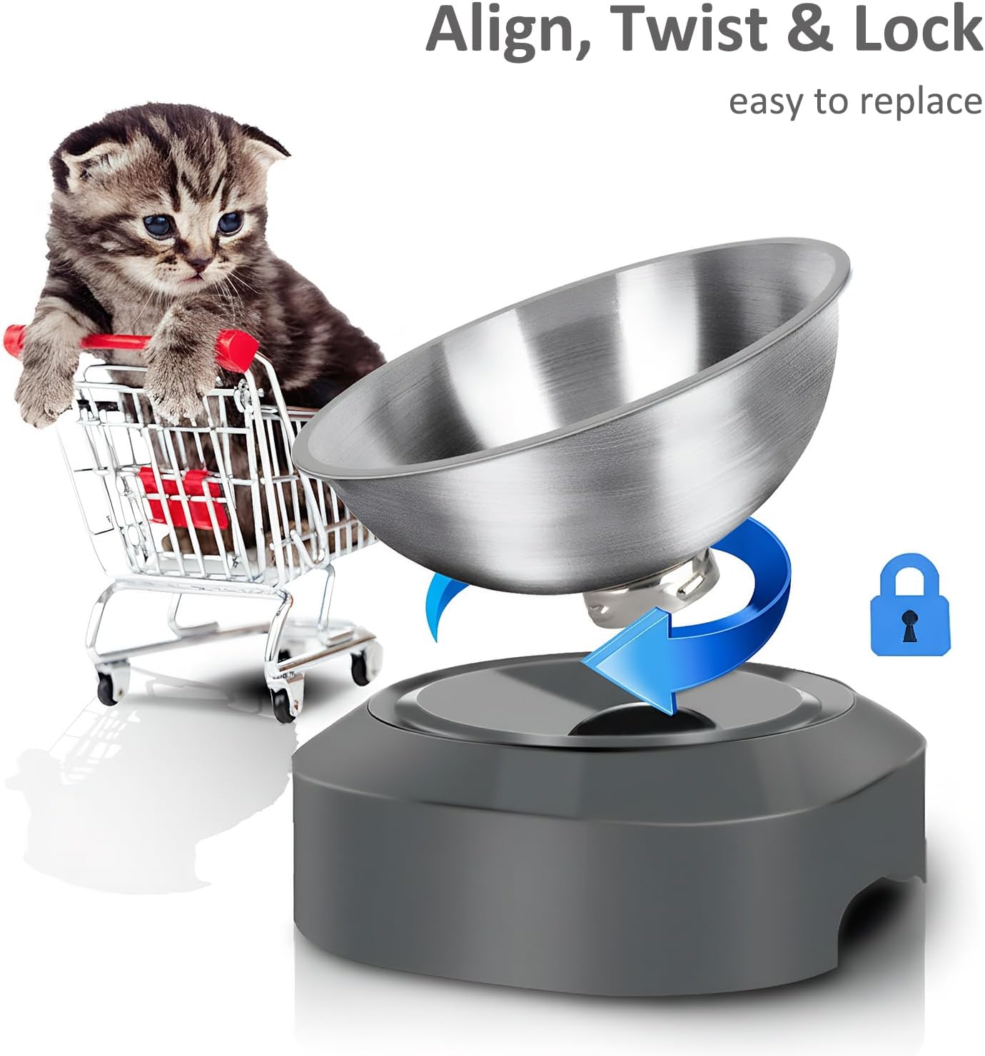 Detalle 2 de AYADA Replacement Cat Bowl, Stainless Steel