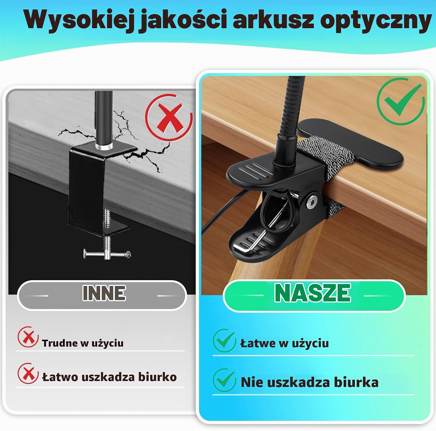 Thumbnail 5 de JUOIFIP 1 – lupa z podświetleniem LED 10×, 48 diod i zaciskiem