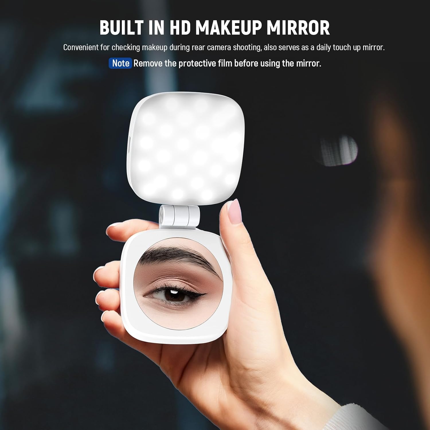 Thumbnail 6 de NEEWER BASICS Magnetic Selfie Light (NL48B) with MagSafe Compatibility, Mirror & CRI 95