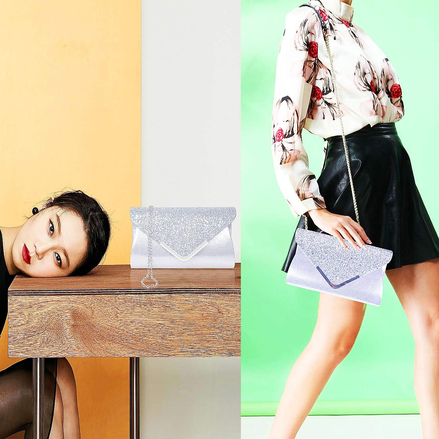 Detalle 2 de Satin Evening Clutch
