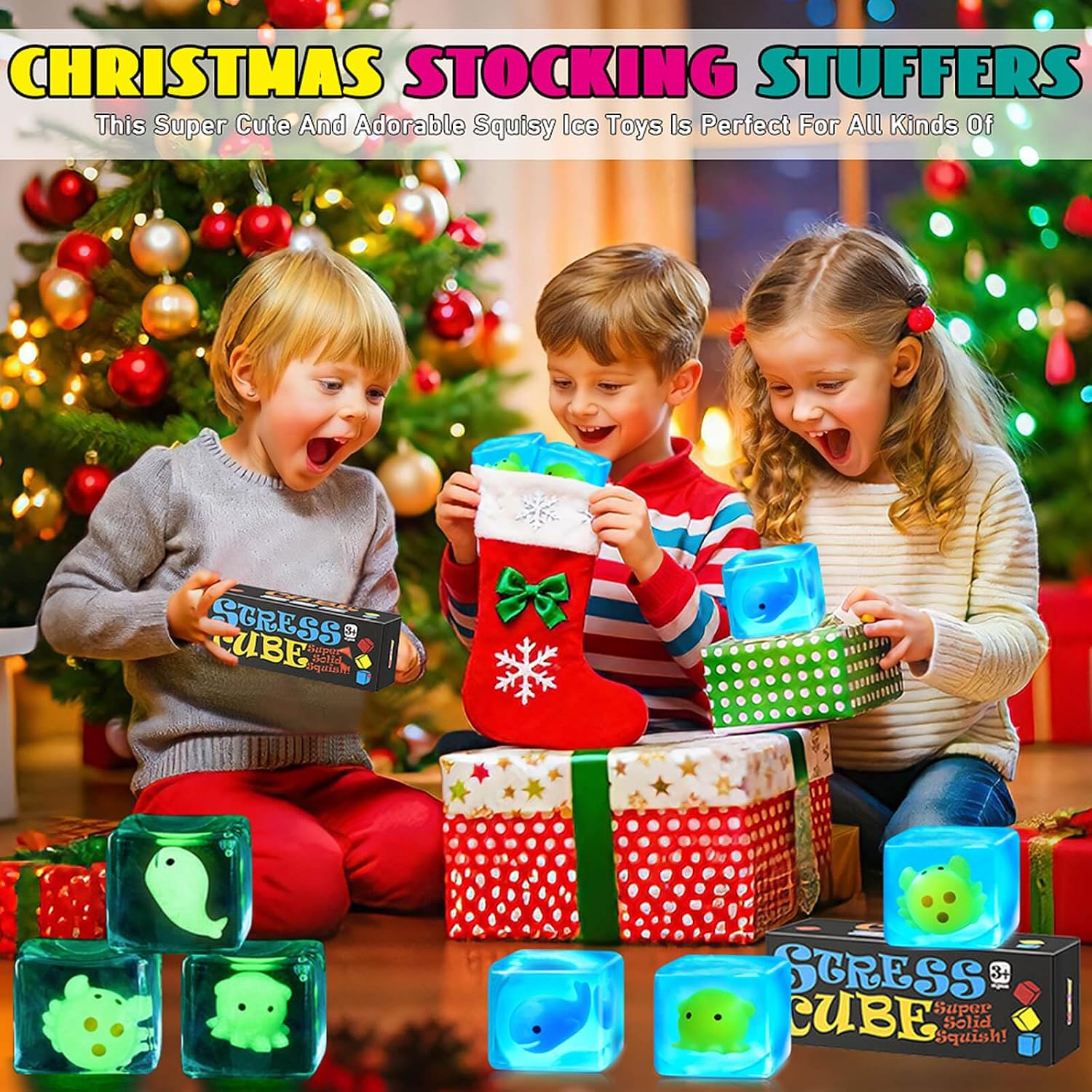 Detalle de Stress Cube Squishy 2.36" toy