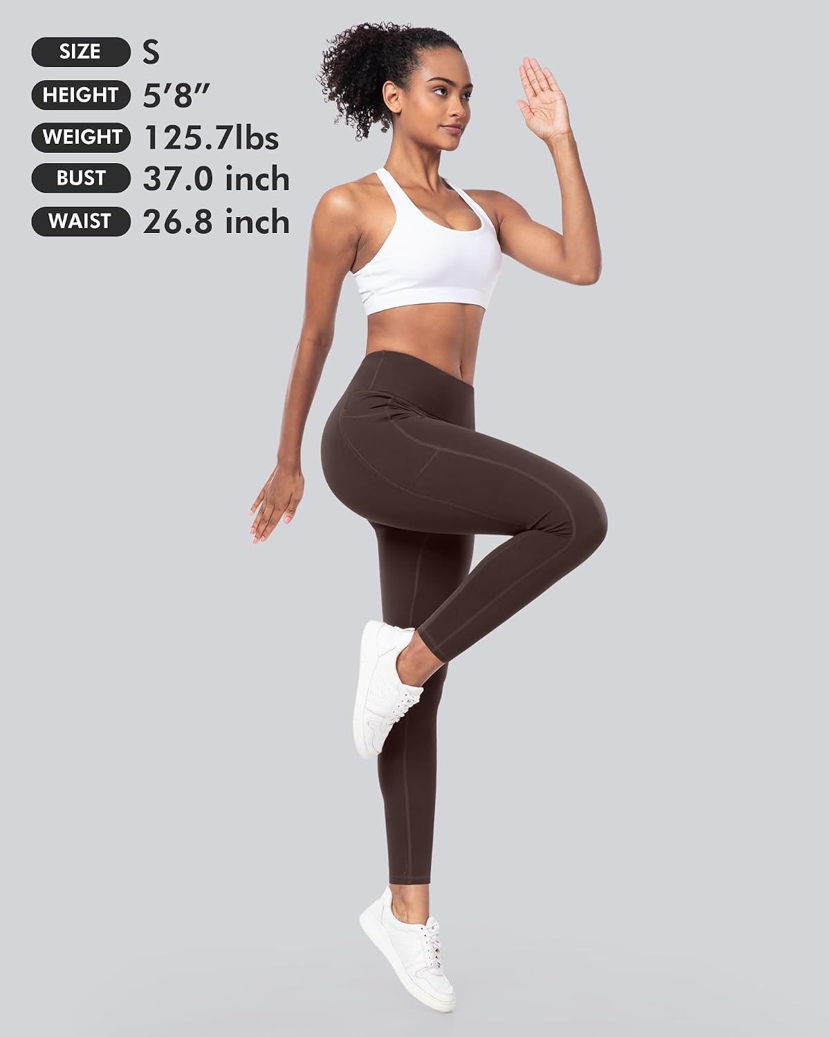 Thumbnail 5 de CHRLEISURE Fleece Lined Leggings with Pockets for Women