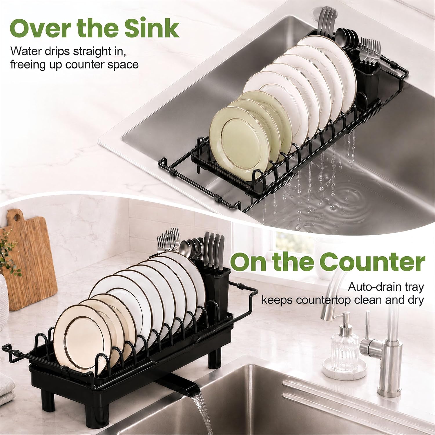 Detalle de Over Sink Dish Drying Rack, 14.76-Inch