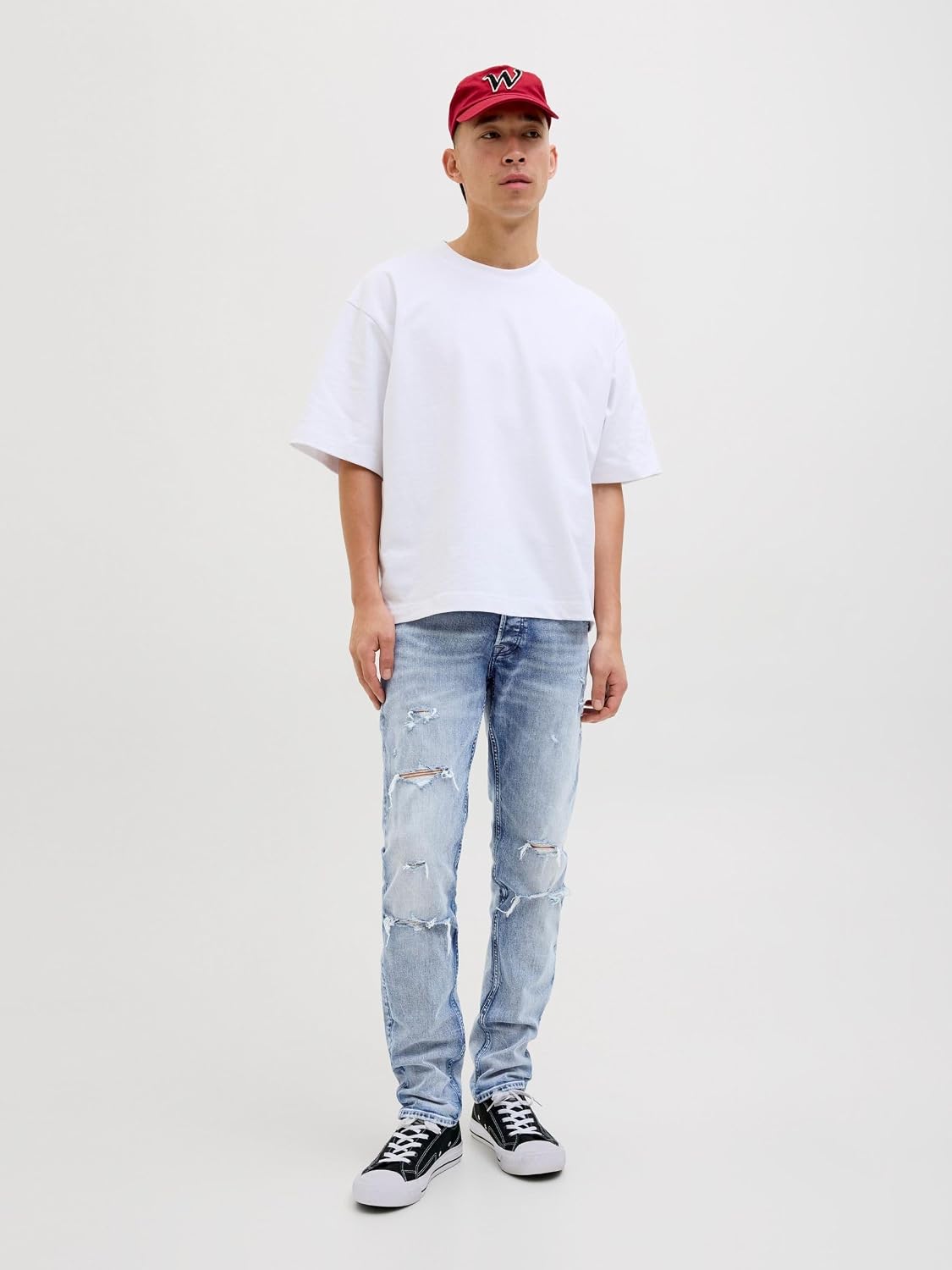 Detalle de JACK & JONES Jjiglenn Jjoriginal CB 152 Uomo – Jeans slim fit