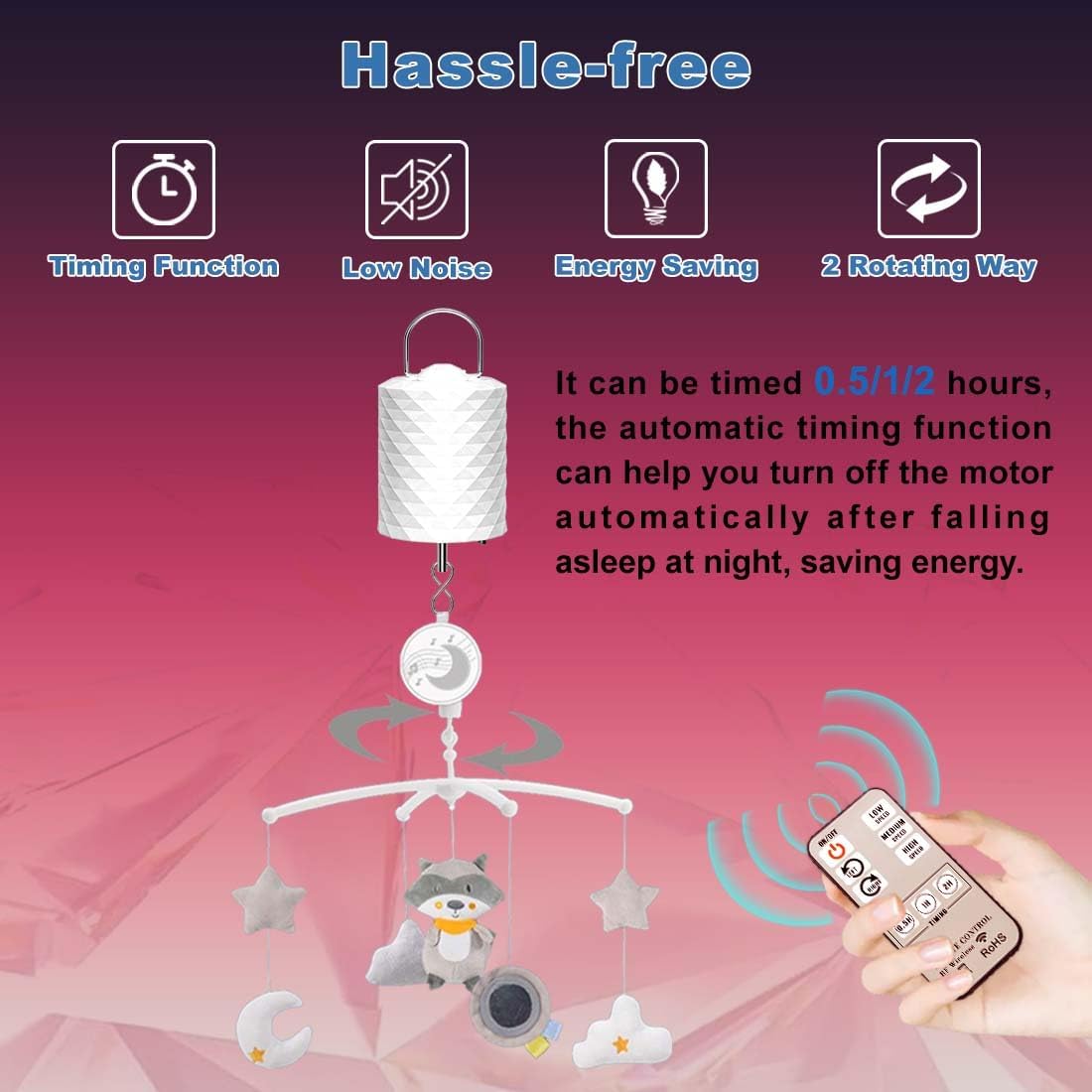 Thumbnail 4 de OMCCHK White Remote Motor Disco Ball Motor, 1–30 RPM, 3 Speeds