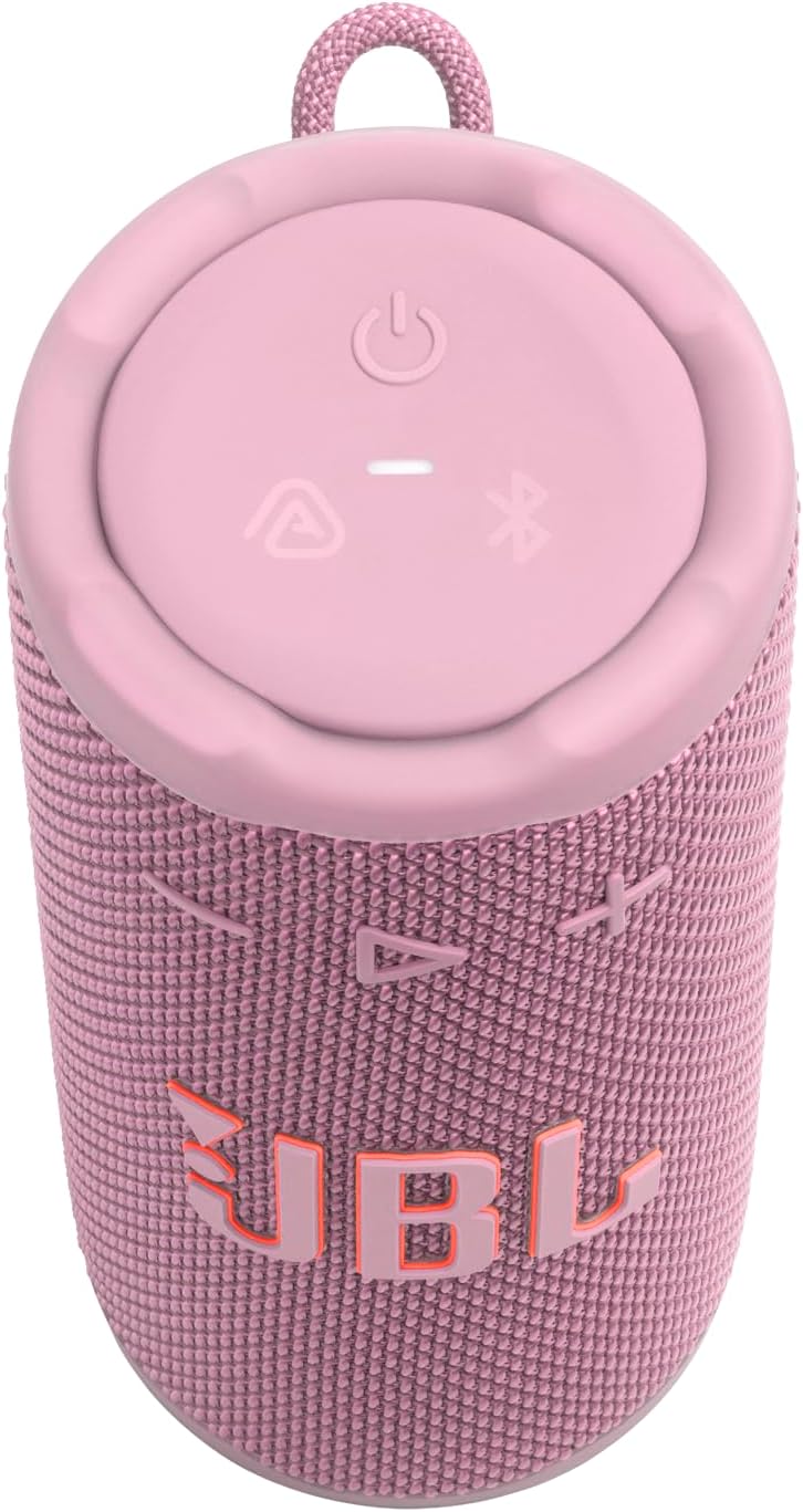 Thumbnail 1 de JBL Grip Kompakter Bluetooth-Lautsprecher – AI Sound Boost, IP68, Lichtfunktionen, 14 Std. Spielzeit, Pink