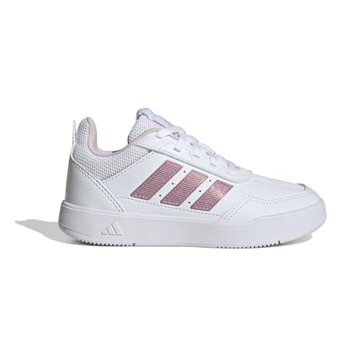 Detalle 2 de Adidas Tensaur Sport 3.0 Kids Trainers – FTWR White/Clear Pink/Grey Two, UK 11.5 Child
