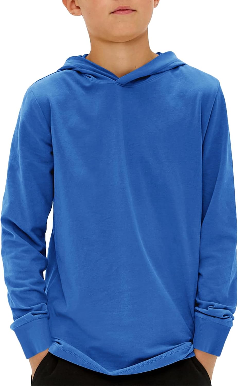 Detalle de Haloumoning jongenshoodie regular fit met lange mouwen, effen, 5-14 jaar