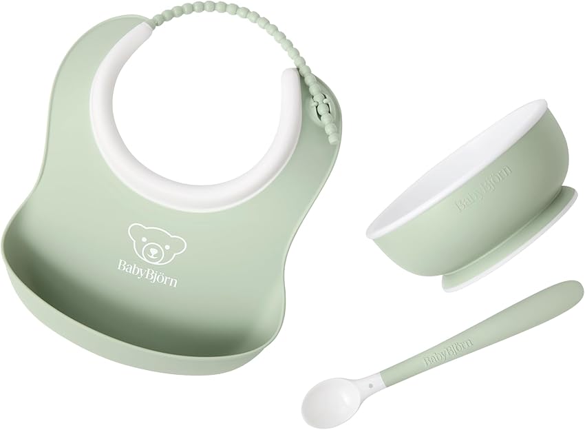 Thumbnail 6 de BabyBjörn Vajilla bebé 3 piezas, gris 🍽