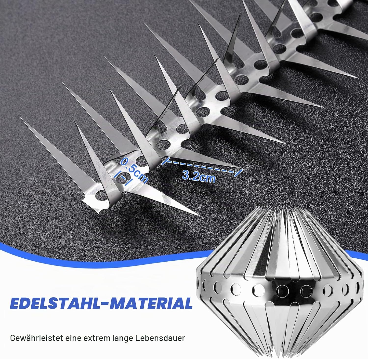 Detalle de Yimomoyi Marderschutz Fallrohr Edelstahl – 300 cm