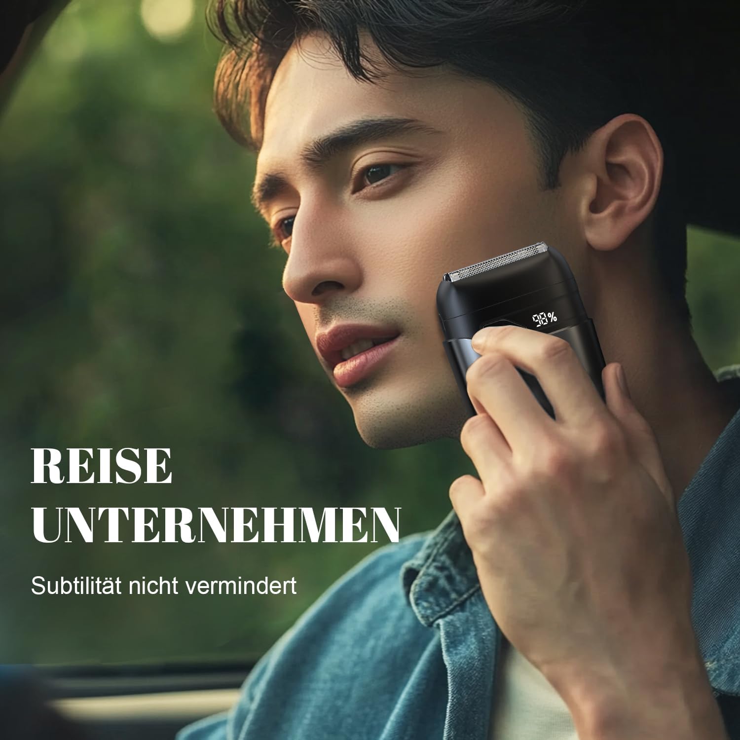 Thumbnail 6 de SHOXTR Folienrasierer Herren mit LED-Display, IPX7, USB-C 90 Min Laufzeit – Eisengrau