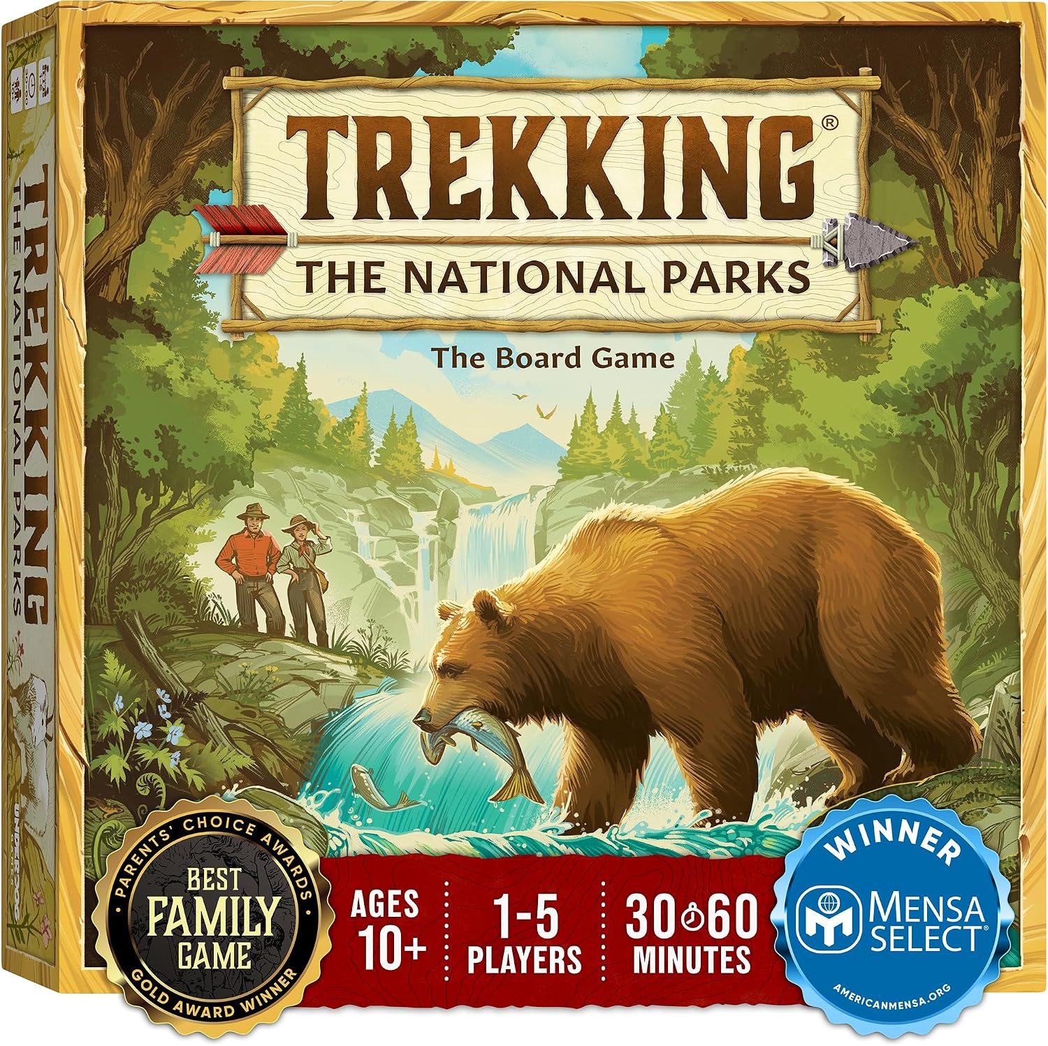 Detalle de Underdog Games Trekking The National Parks board game ๐ฒ