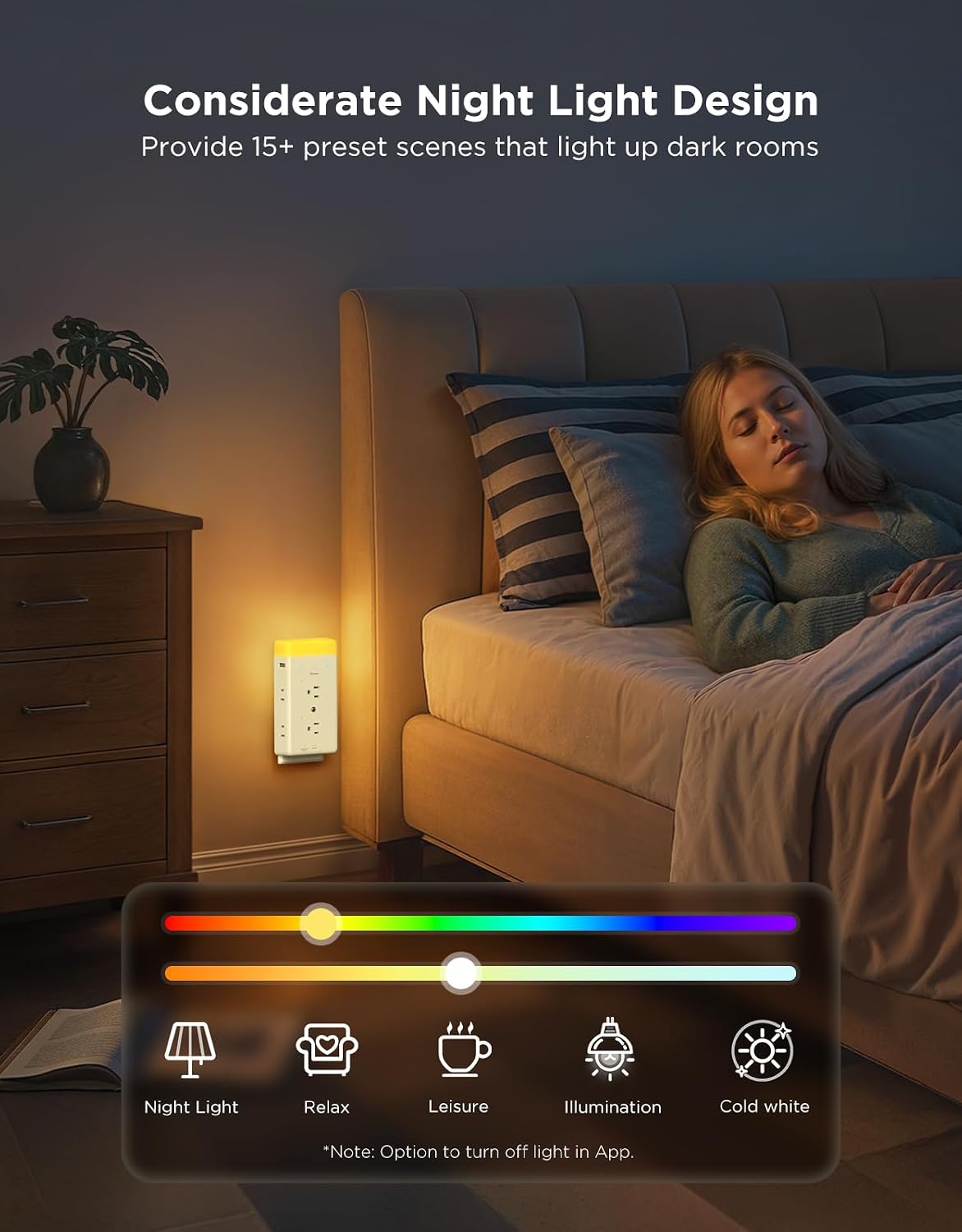 Thumbnail 6 de Govee H5089 Smart Outlet Extender with RGB Night Light, 6 Outlets and 2 USB Ports