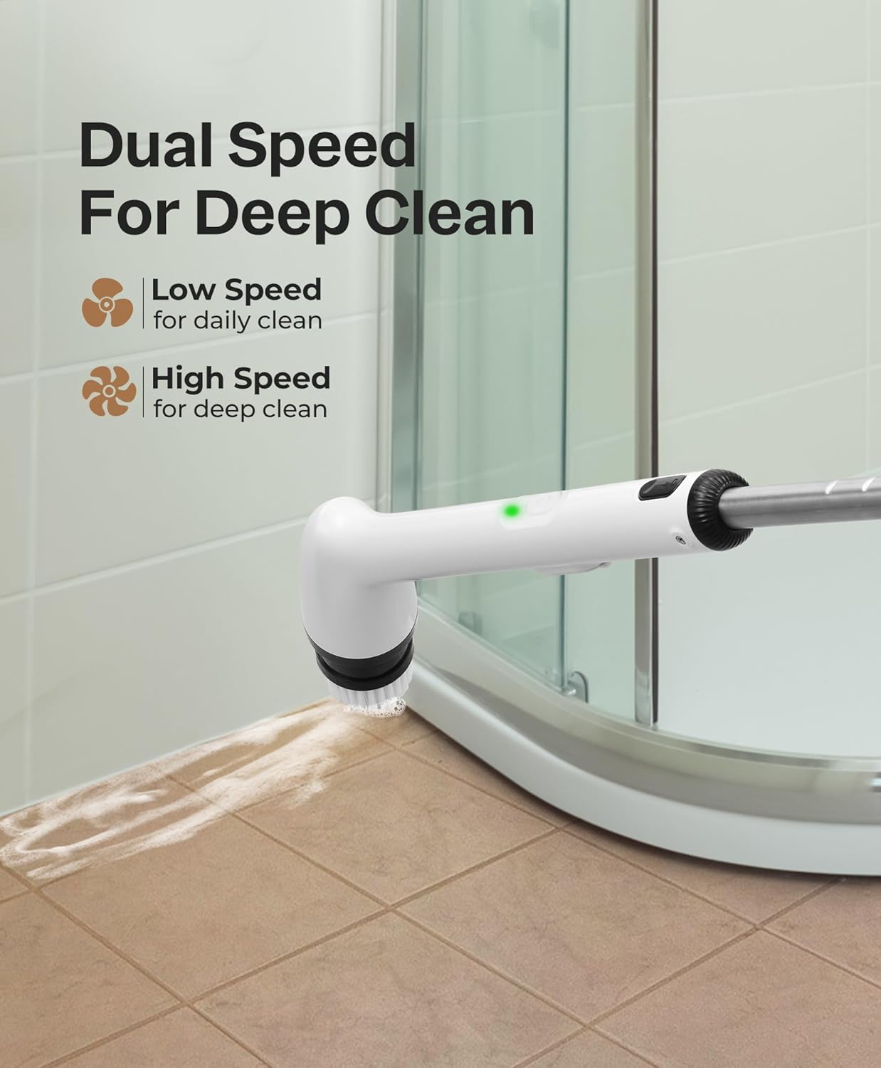 Thumbnail 3 de LyriFine Electric Cleaning Brush 7‑head for shower