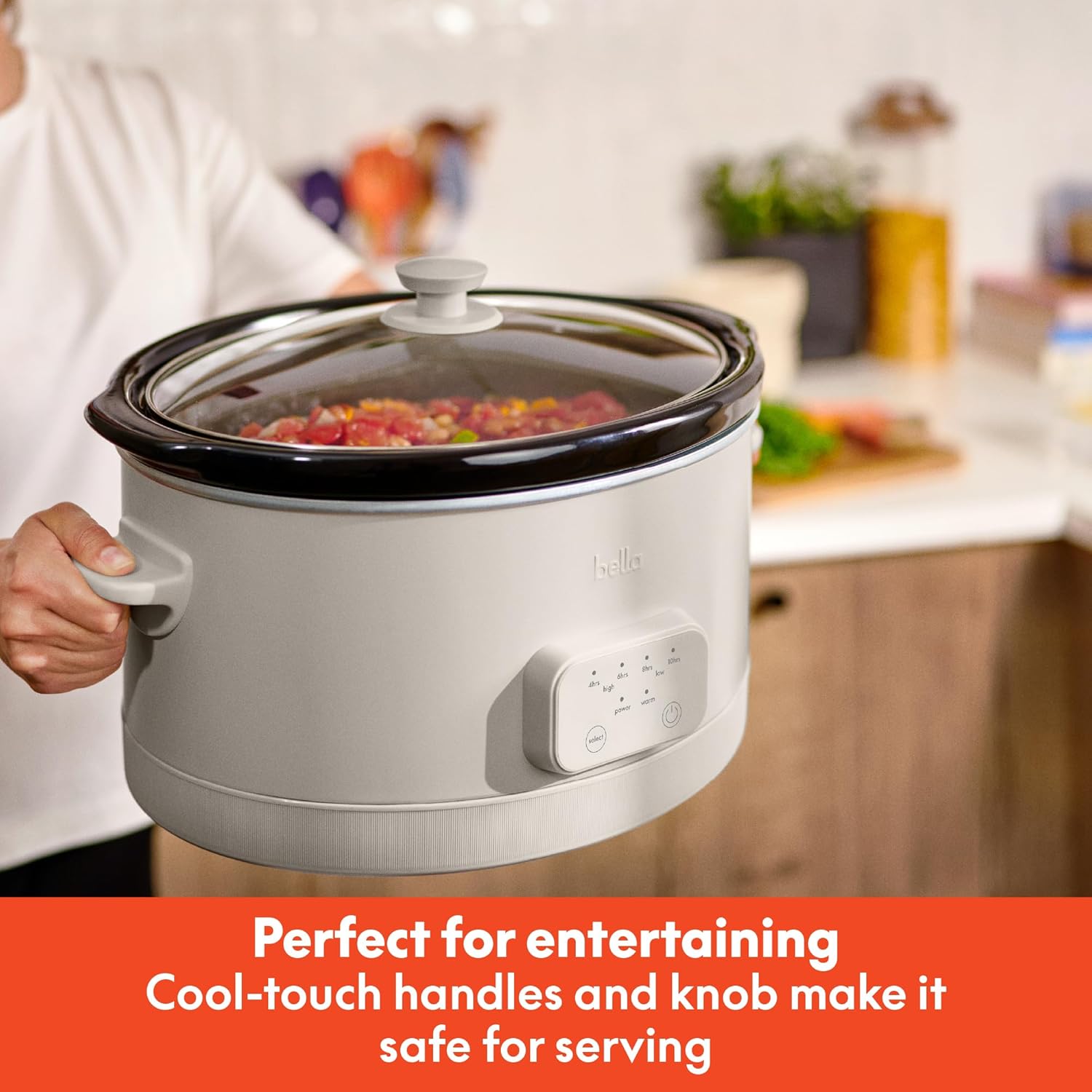 Thumbnail 5 de Bella 6.0 Qt Programmable Slow Cooker with Ceramic Nonstick Coating
