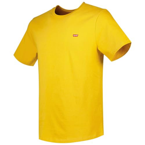 Detalle 2 de Levi’s Camiseta para hombre SS Original Housemark Tee Logo Core Chesthit en Amarillo Mineral (S)