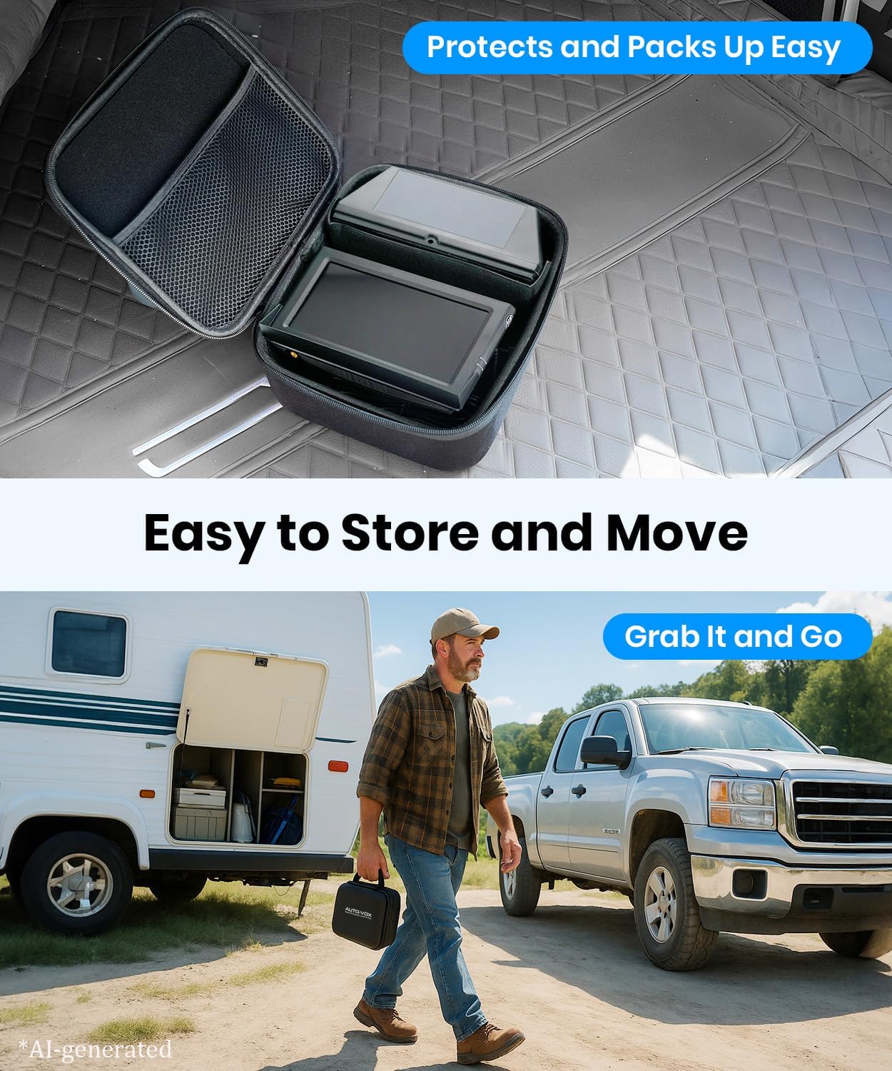 Detalle de AUTO-VOX Solar Wireless Reversing Camera Kit 5