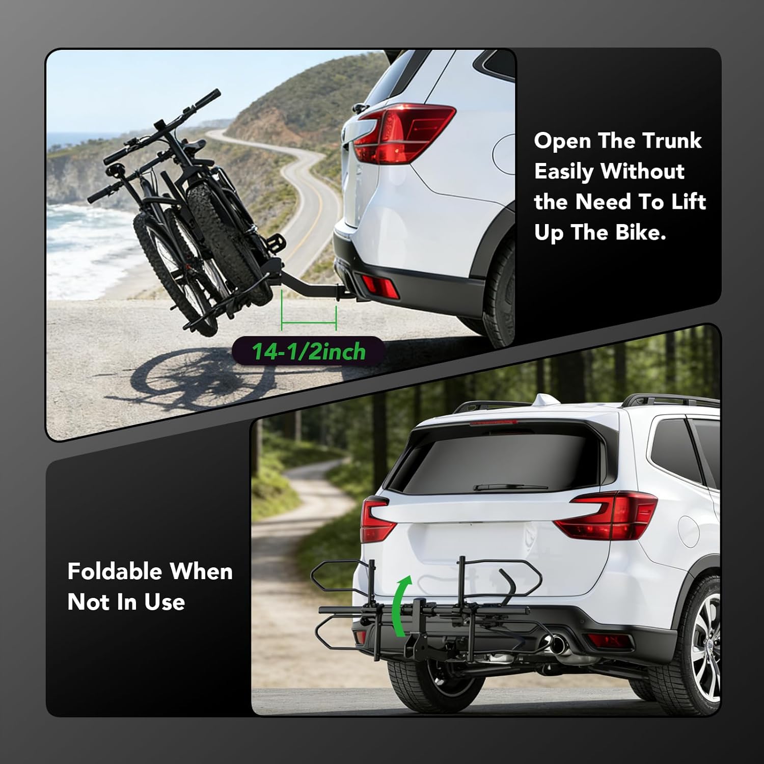 Thumbnail 3 de TrailXpert 2-Bike Hitch Mount Rack for E-Bikes & Fat Tires (2-inch receiver)