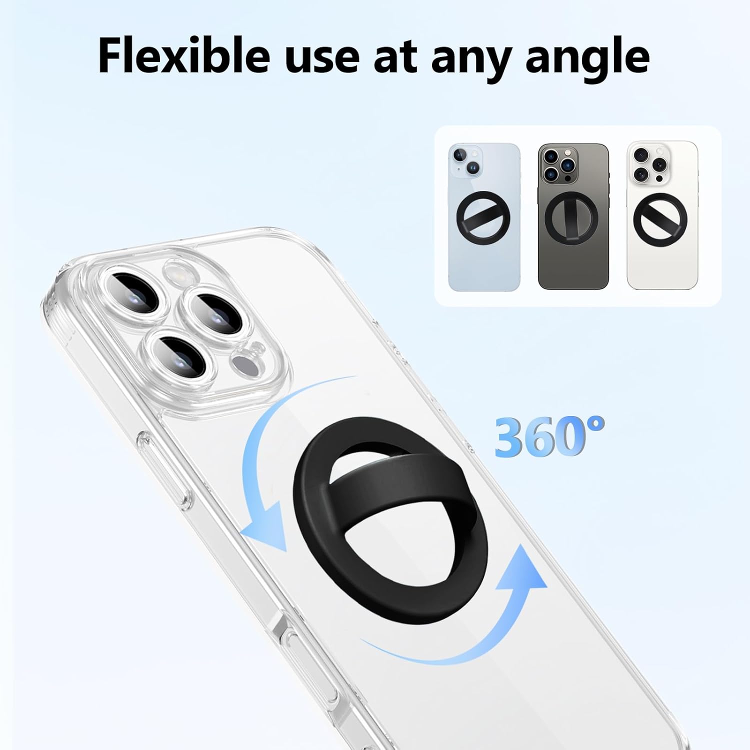 Thumbnail 4 de Magnetic Silicone Ring Grip Phone Holder