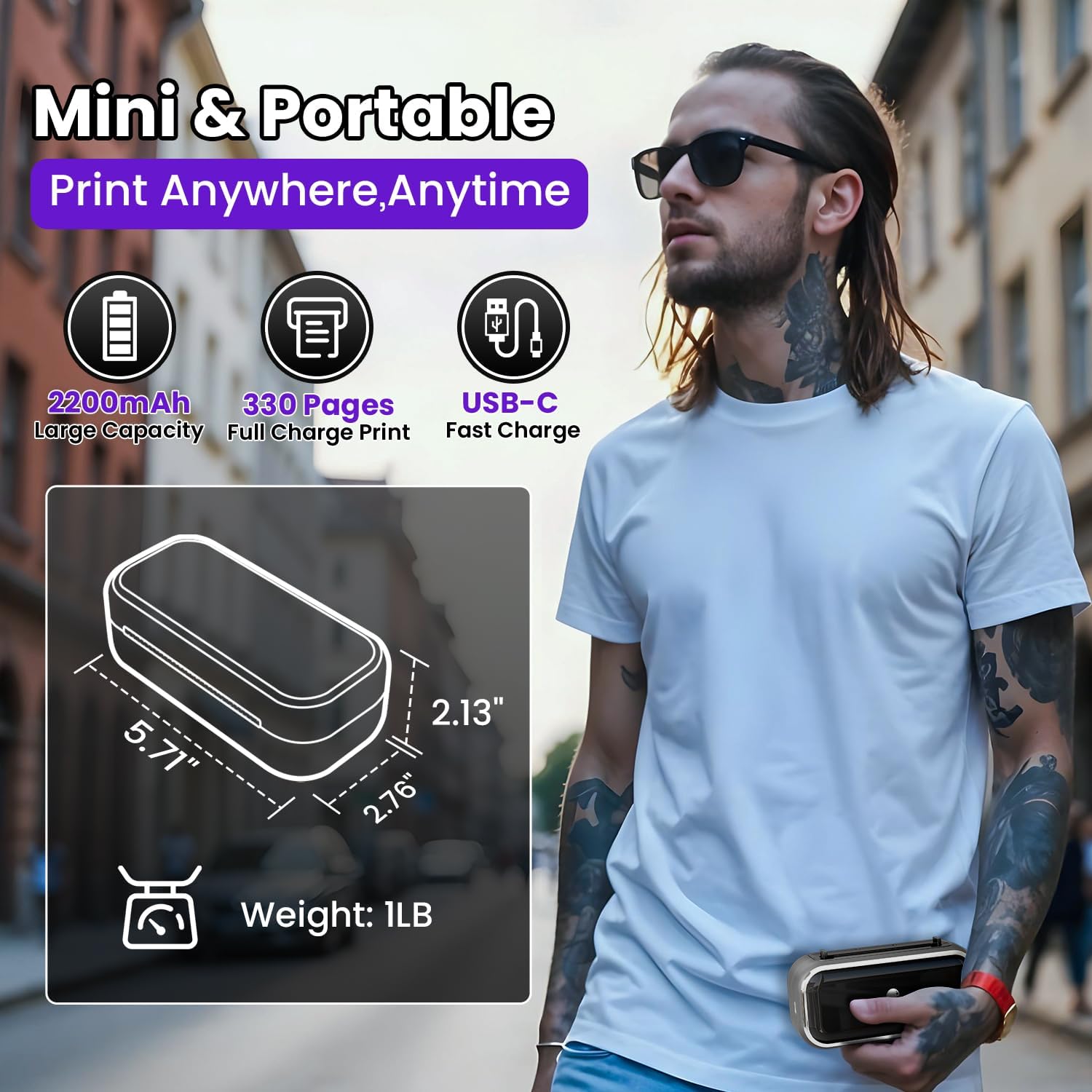 Thumbnail 6 de Phomemo TP31 Tattoo Drucker 80 mm