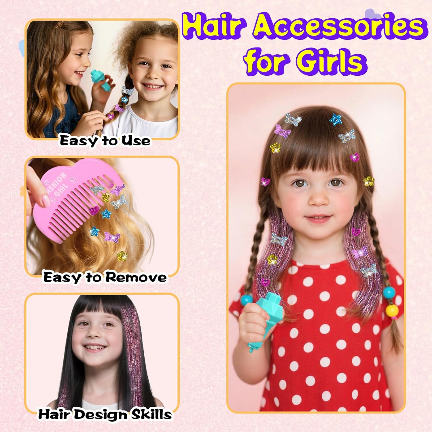 Detalle 2 de AOSITE Hair Gem Stamper for Girls