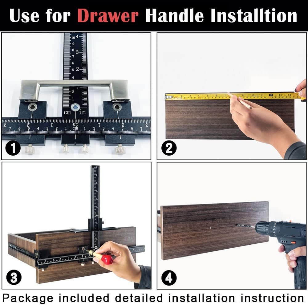 Detalle 2 de King&Charles Cabinet Hardware Jig, Aluminum