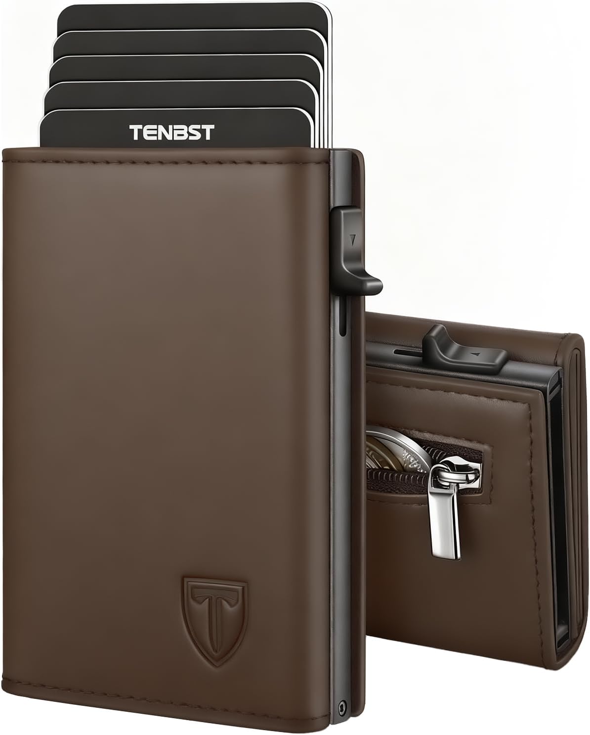 Thumbnail 6 de TENBST Cartera de Cuero con Bloqueo RFID para Hombre