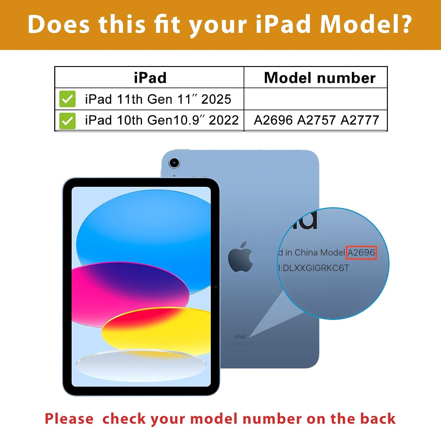 Thumbnail 1 de ProCase iPad Lederhülle A10 10,9 Zoll
