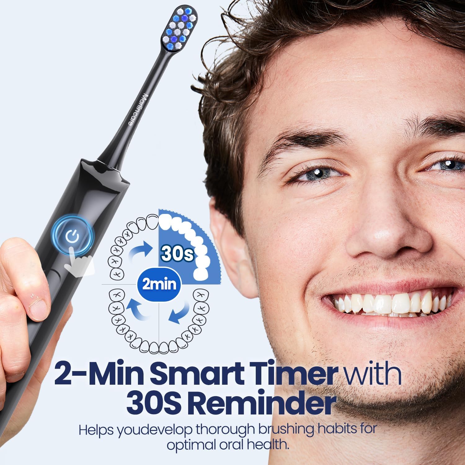 Thumbnail 4 de Marlincare Sonic Electric Toothbrush with 5 Modes