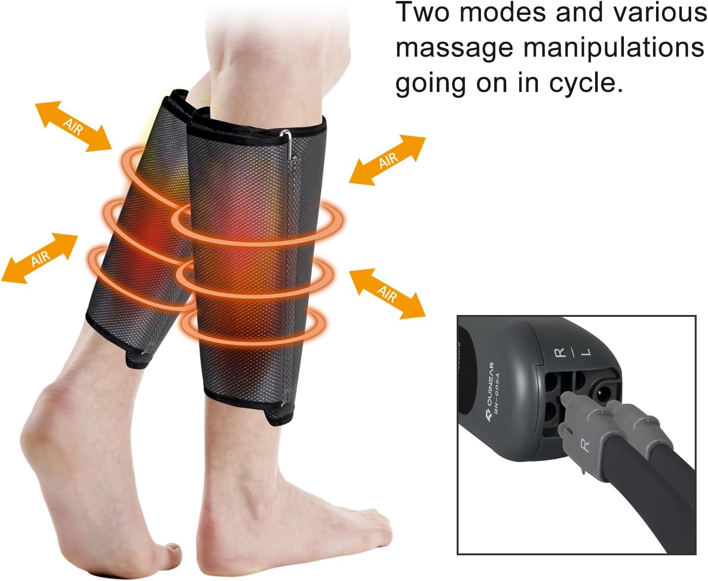 Thumbnail 2 de QUINEAR Air Compression Leg Massager: Deep Calf Circulation & Pain Relief
