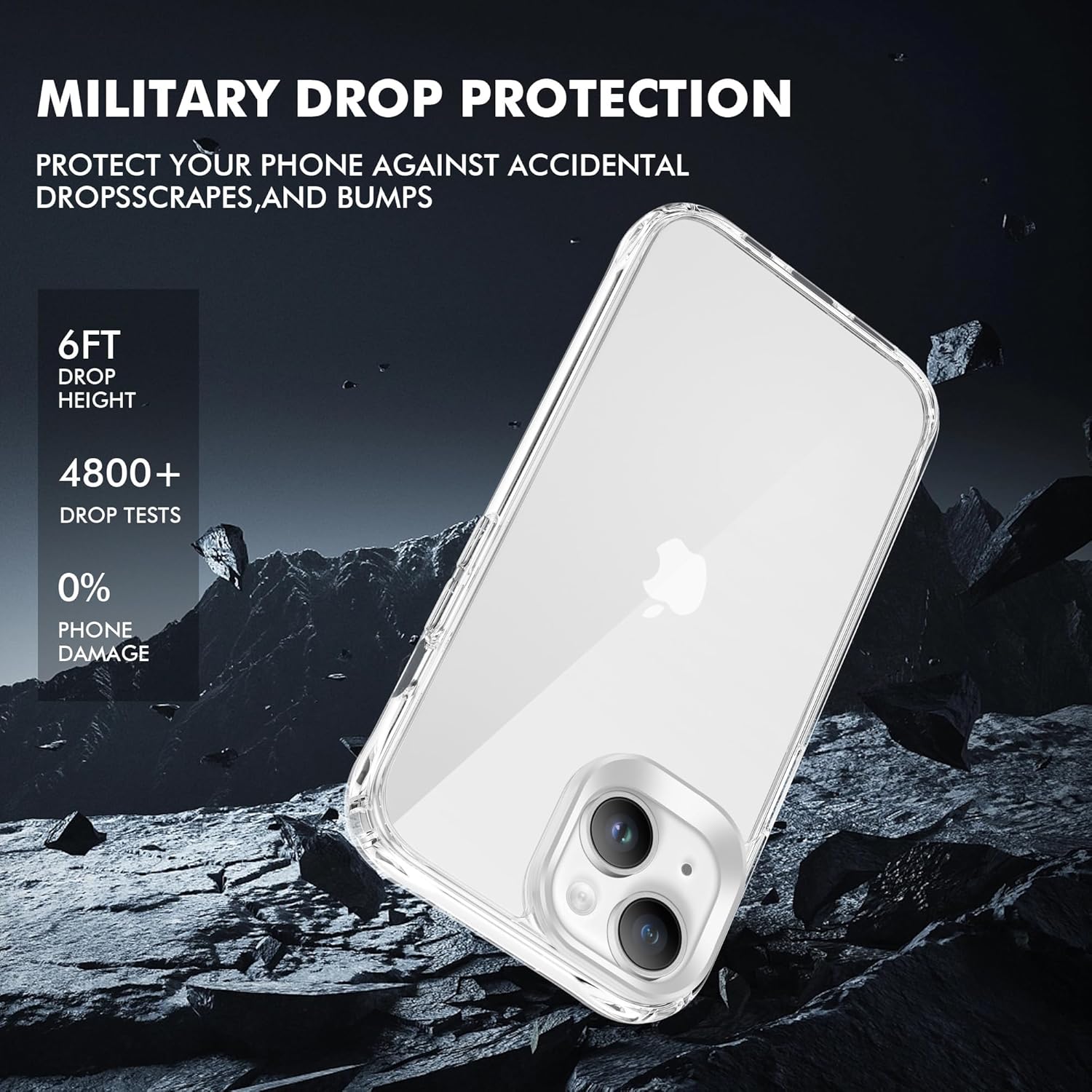 Thumbnail 2 de iCatchy iPhone 14/13 Clear Case 6.1-inch