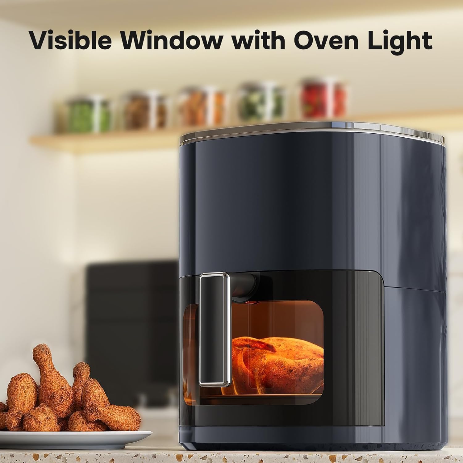Thumbnail 4 de Simple Deluxe 12-in-1 Air Fryer (6.34 Qt) with Digital Presets and Visible Window, 1700W