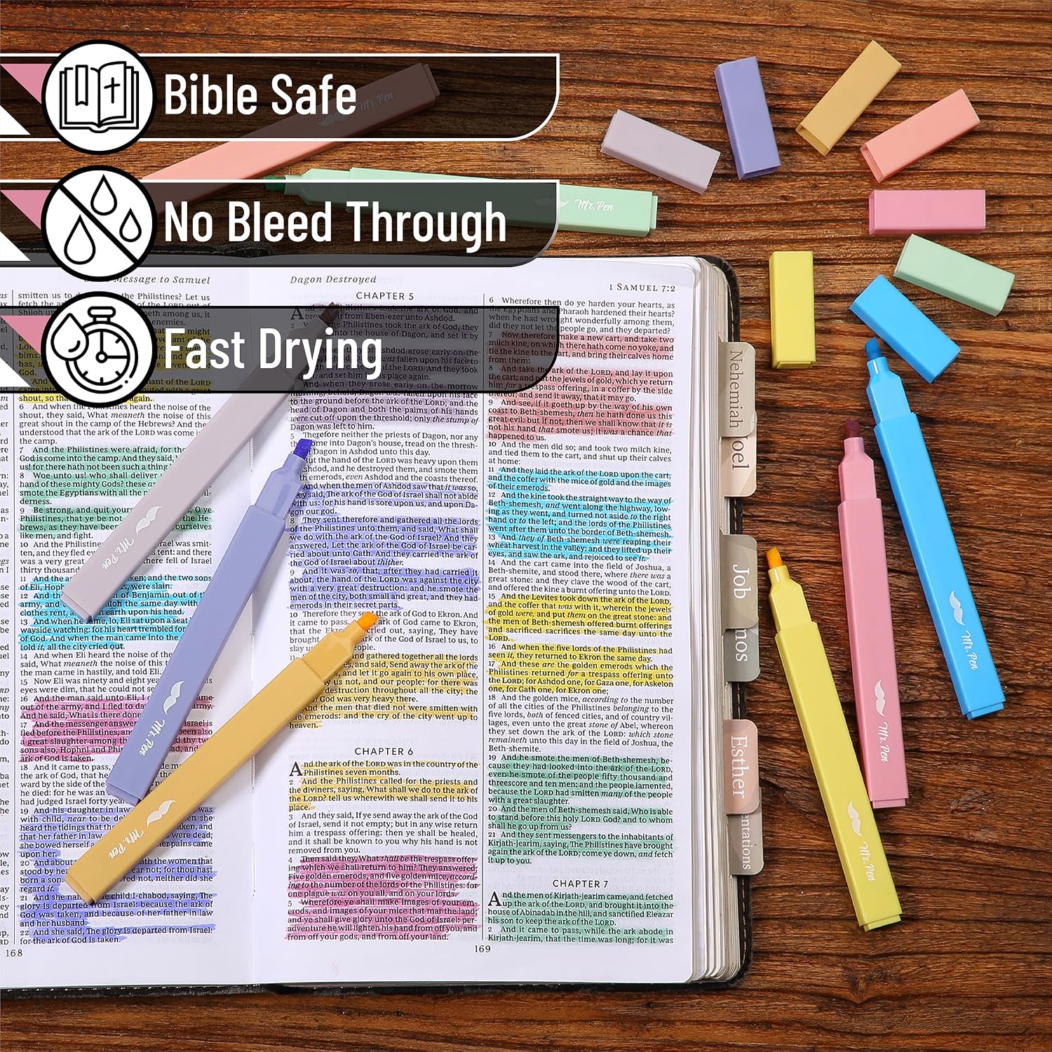 Detalle 2 de Mr. Pen Highlighters 8 Pack