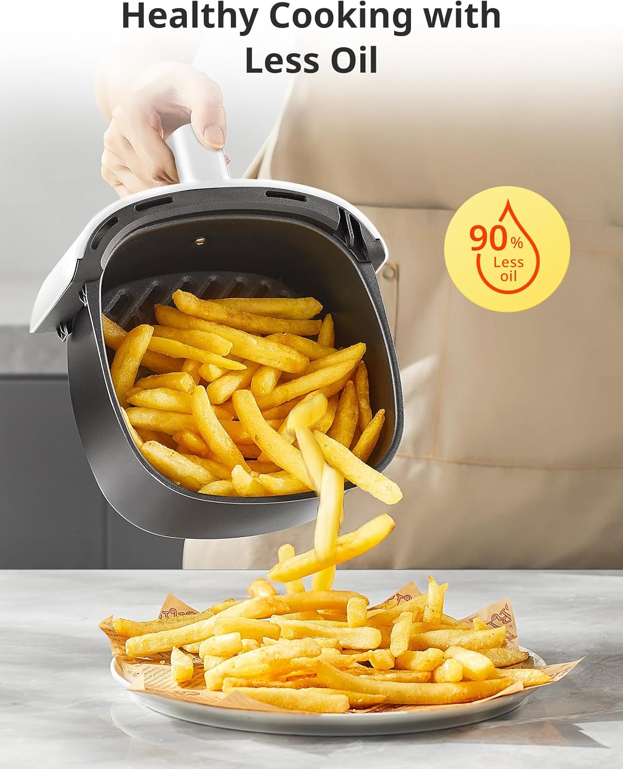 Detalle 2 de Compact 2.1 Quart Air Fryer 180-400°F