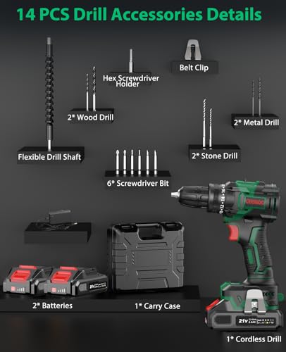 Thumbnail 7 de CEEIGOO Taladro Percutor 21V 🔨