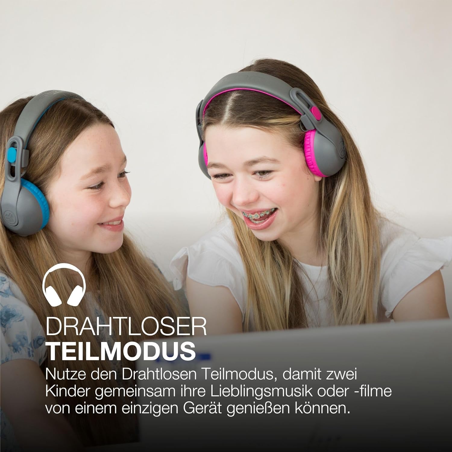 Thumbnail 4 de JLab JBuddies Studio 2 Kinder-Kopfhörer (Bluetooth, Lautstärke begrenzt bis 95 dB, Mikrofon)