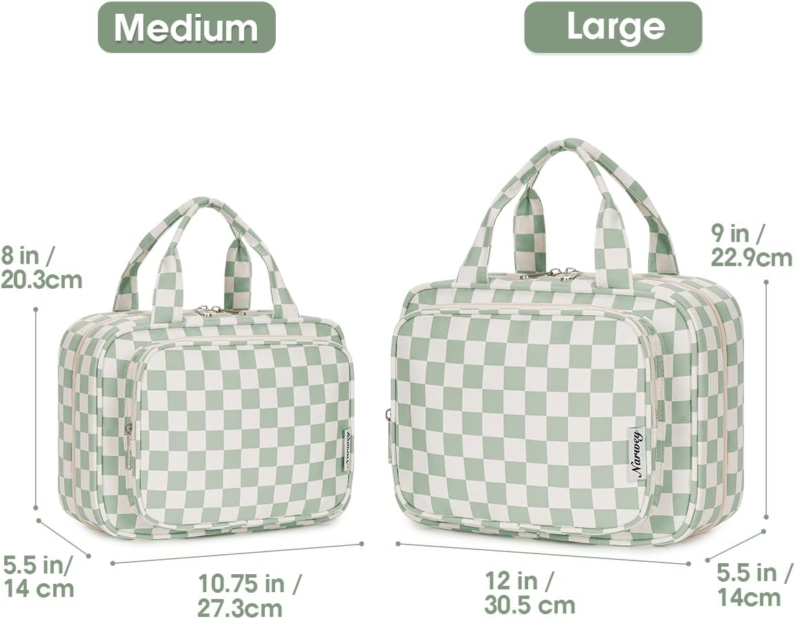 Thumbnail 1 de Narwey Large Checkered Hanging Travel Toiletry Bag