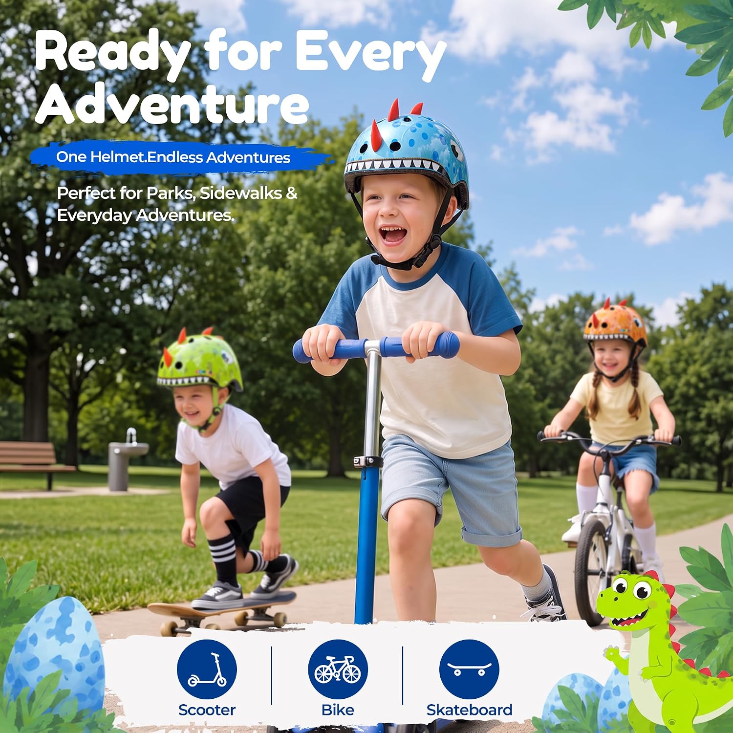 Thumbnail 5 de Atphfety Toddler Kids Bike Helmet — Adjustable, Multi-Sport Safety for Ages 1–14