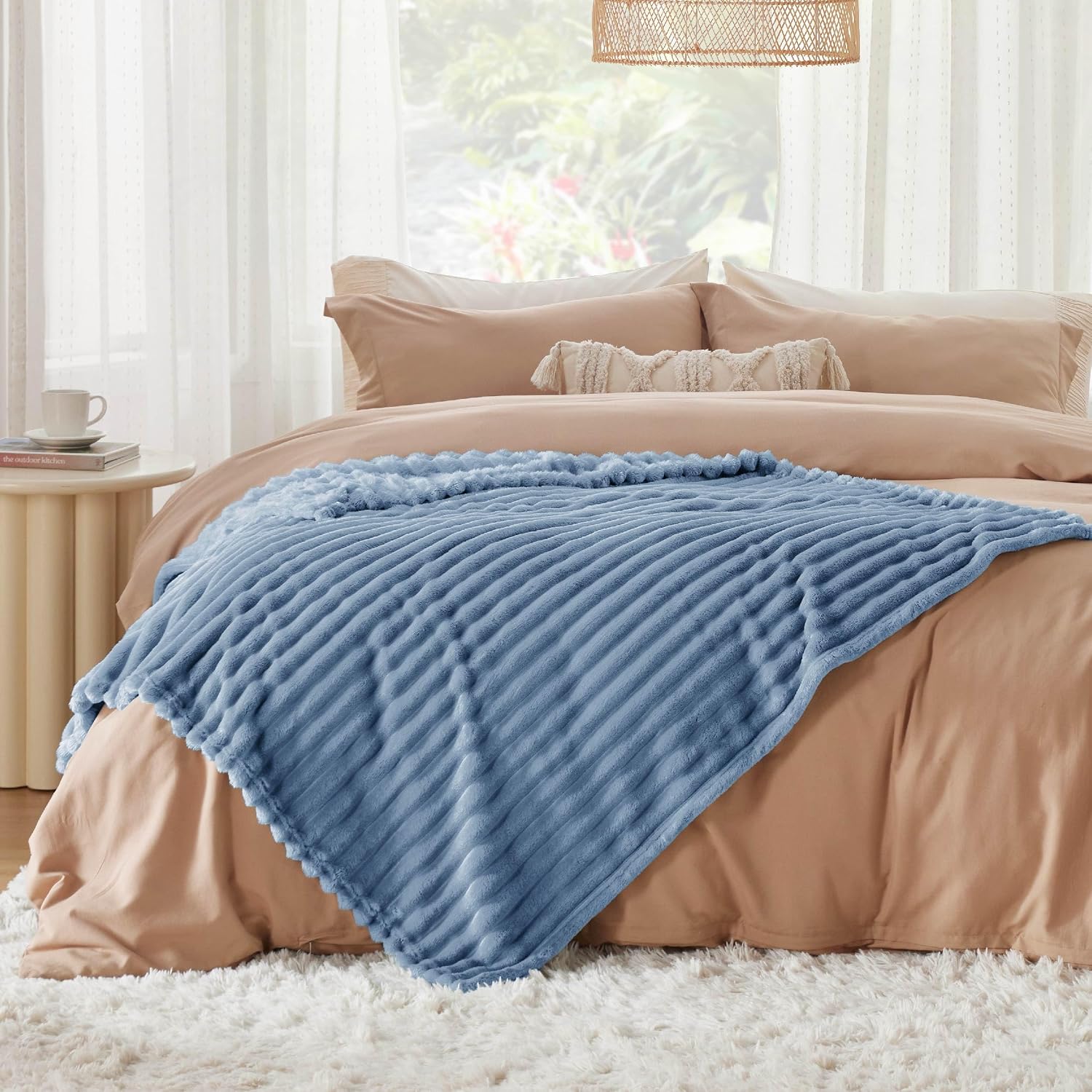 Detalle de Bedsure fleece throw blanket 130x170 cm