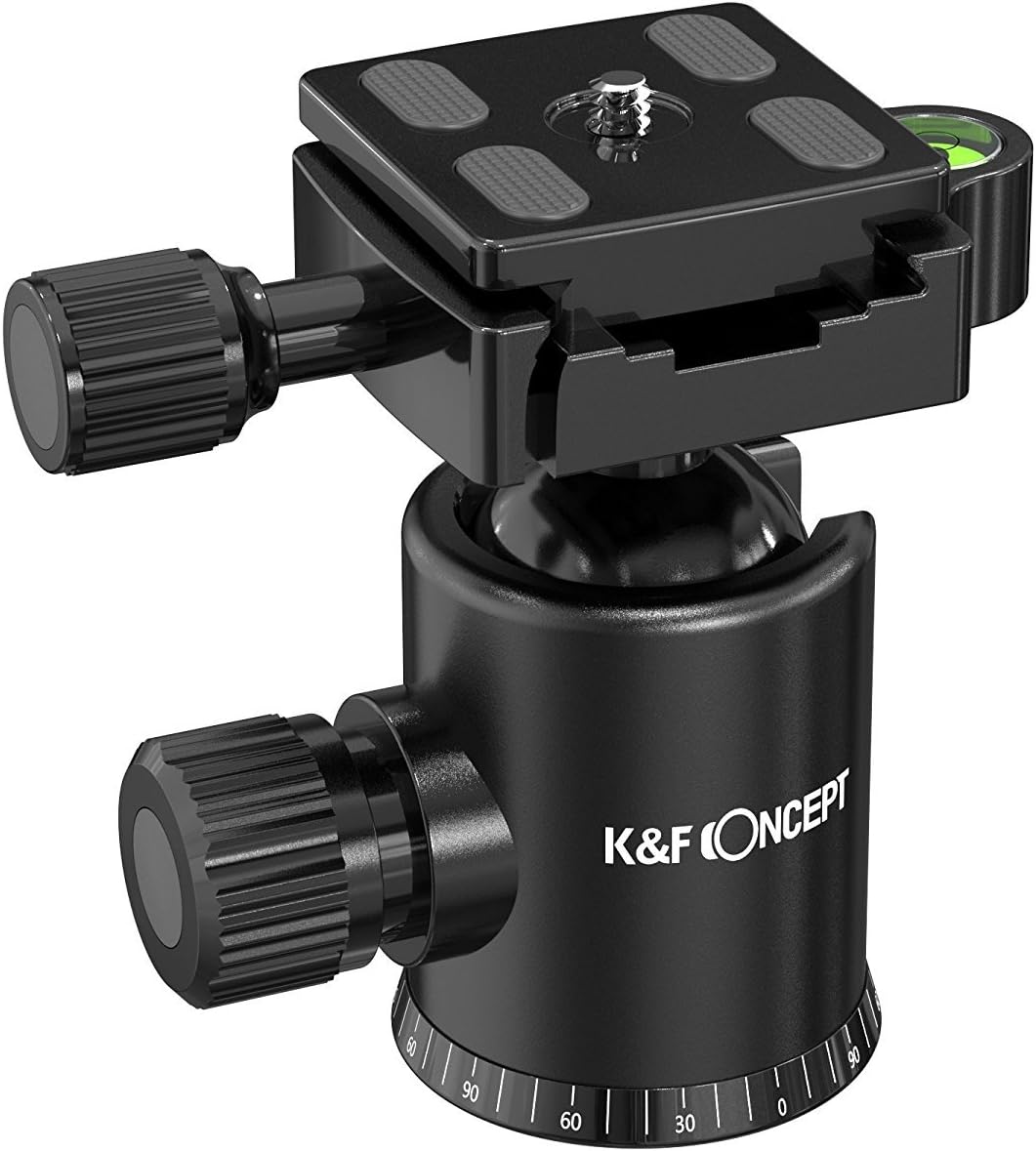 Detalle 2 de K&F Concept RQ50: Piastra a Sgancio Rapido in Alluminio con Vite 1/4" per Fotocamera