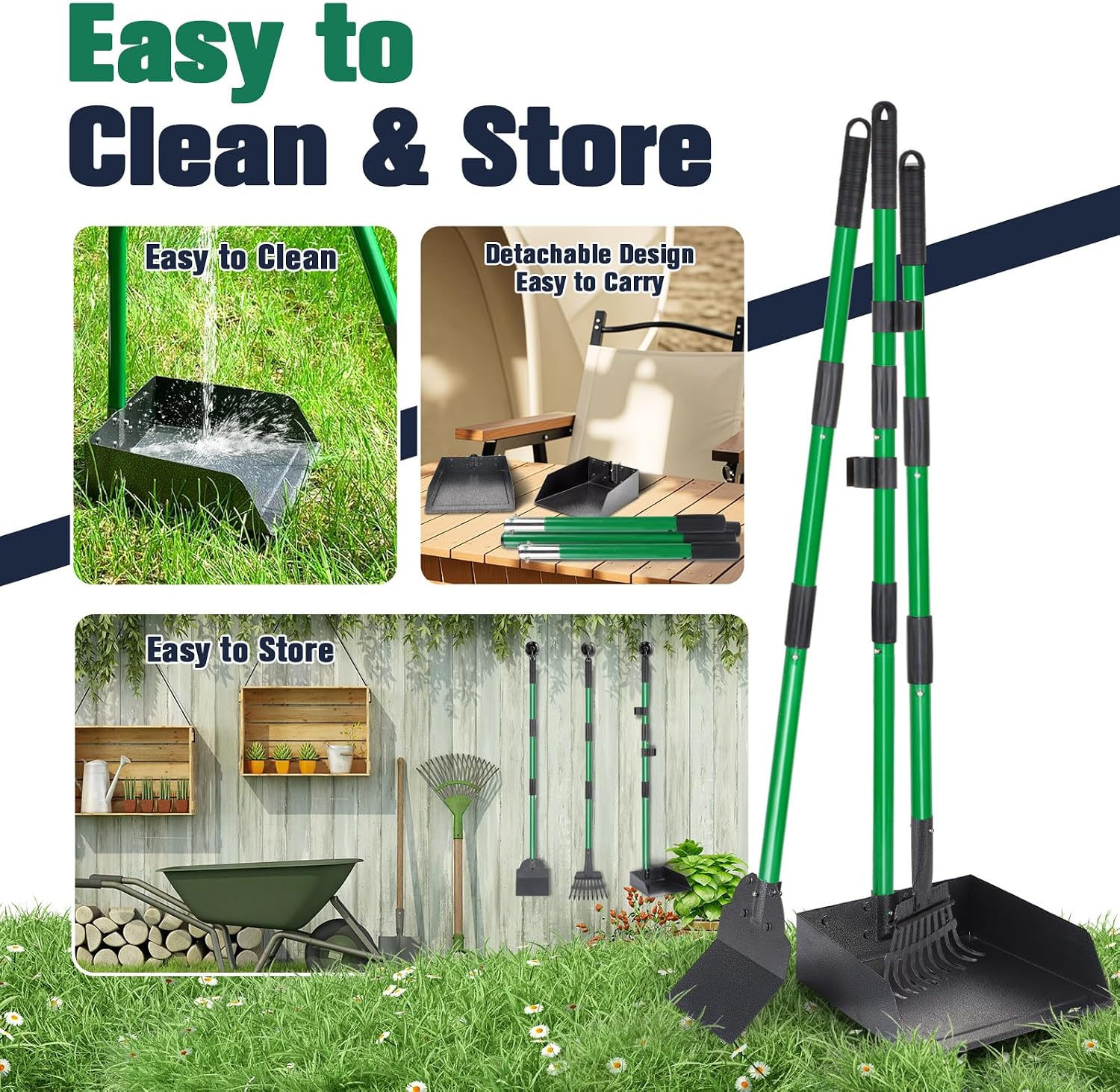Thumbnail 5 de Heavy Duty Dog Pooper Scooper Kit with Long Handle