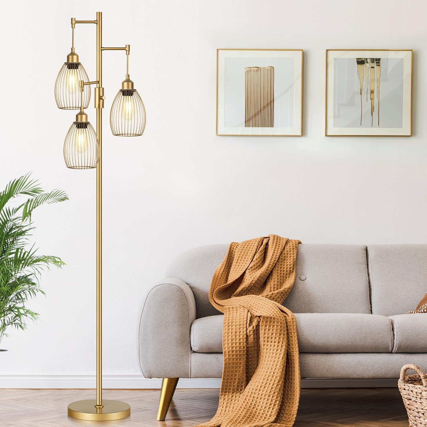 Thumbnail 5 de Gold Tree Dimmable Floor Lamp 800 lm