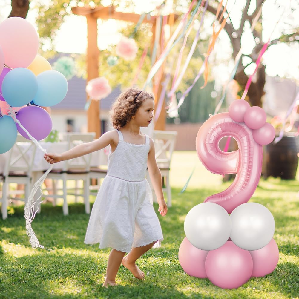 Thumbnail 5 de OFFCUP Luftballon Zahlen 20, Rosa – Großes 101 cm Folienballon (40 Zoll) für Geburtstagspartys