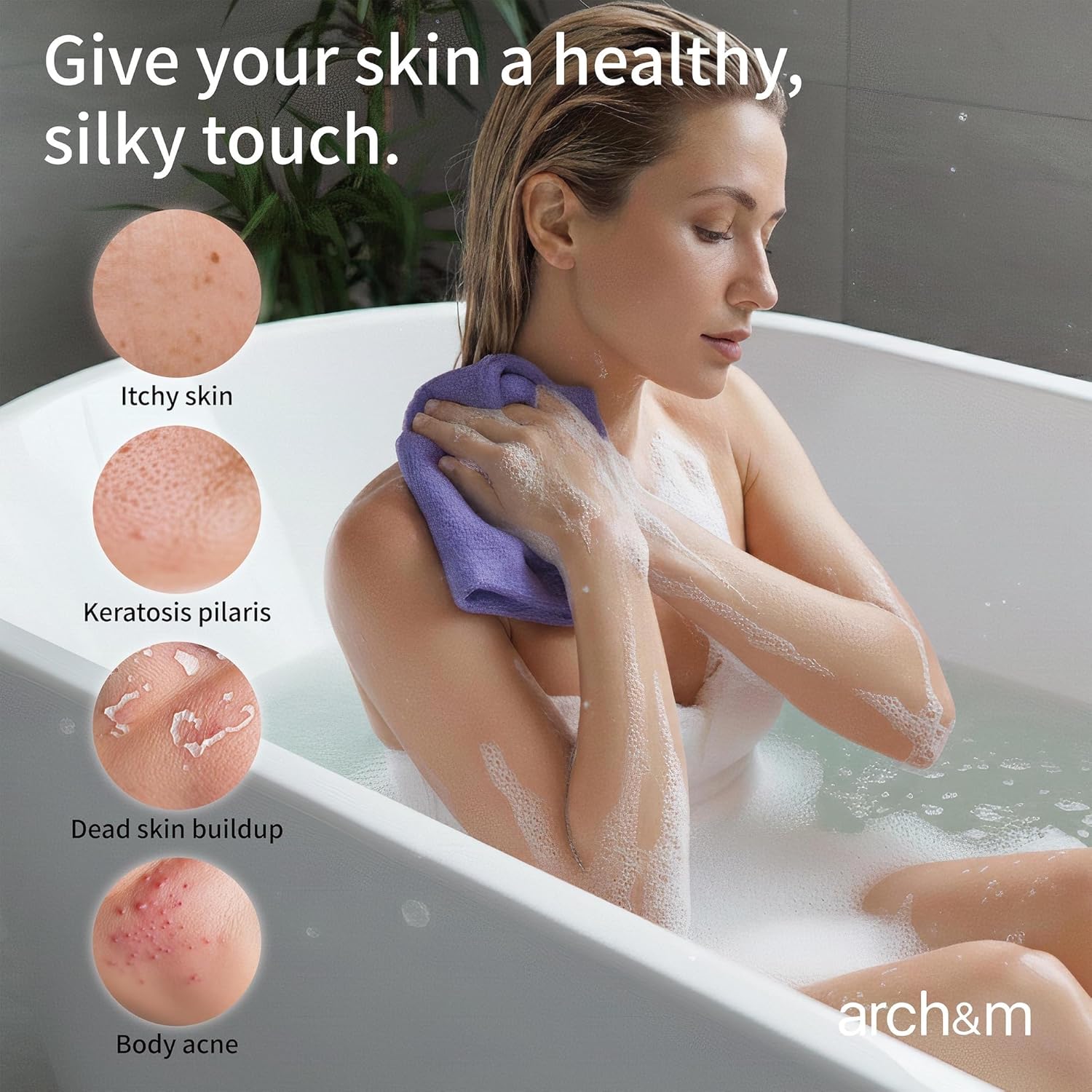 Detalle de ARCH&M Exfoliating Washcloth 3-Pack