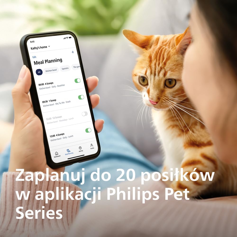 Detalle de Philips PAW3300/02 inteligentny karmnik dla kota, aplikacja i 20 posiłków