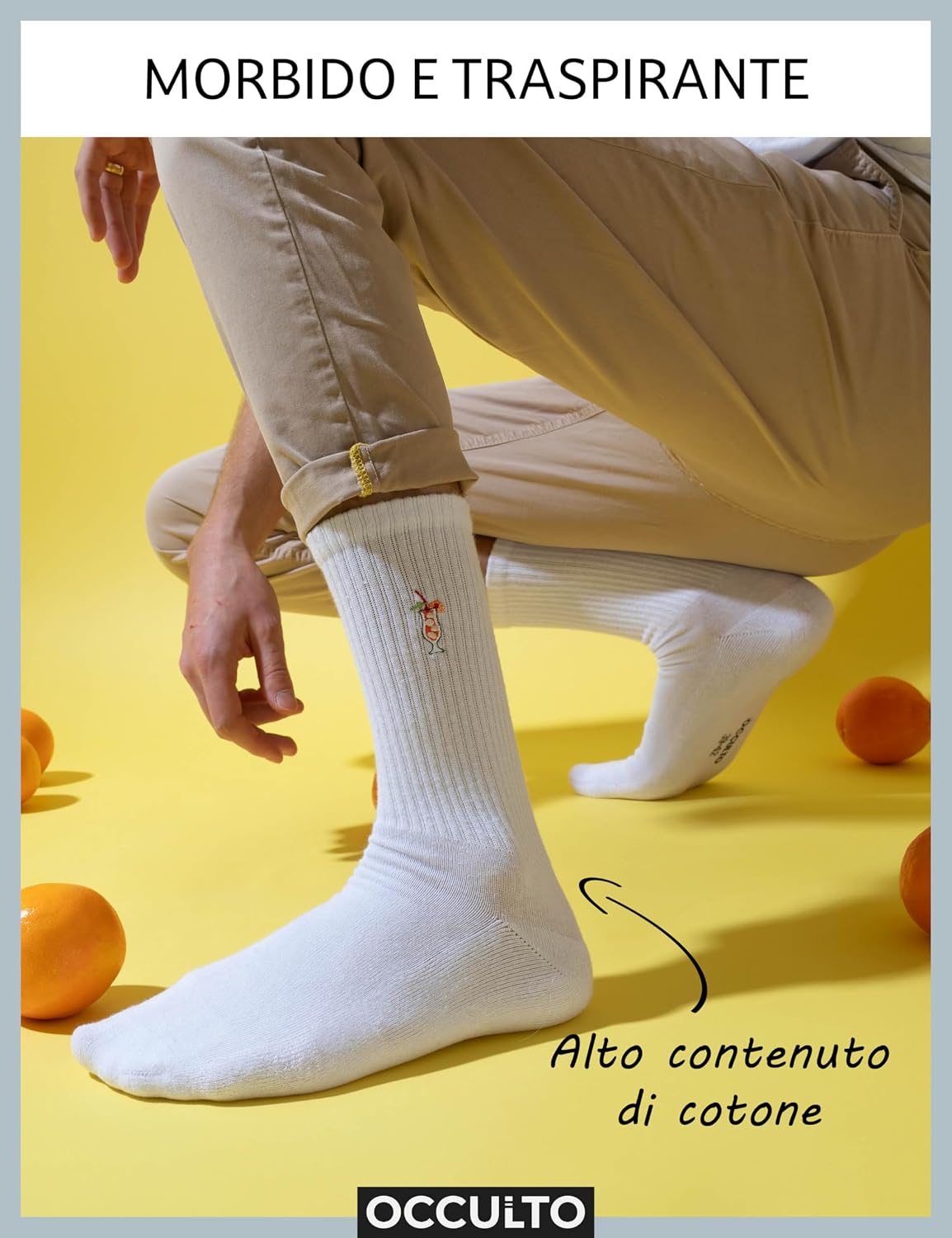Detalle de Occulto calze spugna unisex Robin, confezione da 3 (donna & uomo)