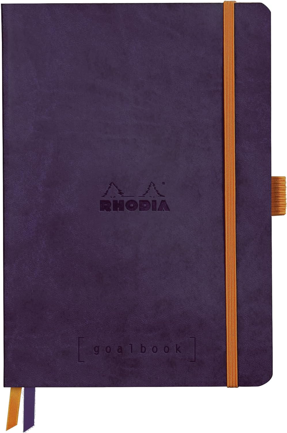 Detalle de RhodiA 117825C Rhodiarama Goalbook souple Aubergine – A5, 240 pages, dot grid, Clairefontaine Ivory
