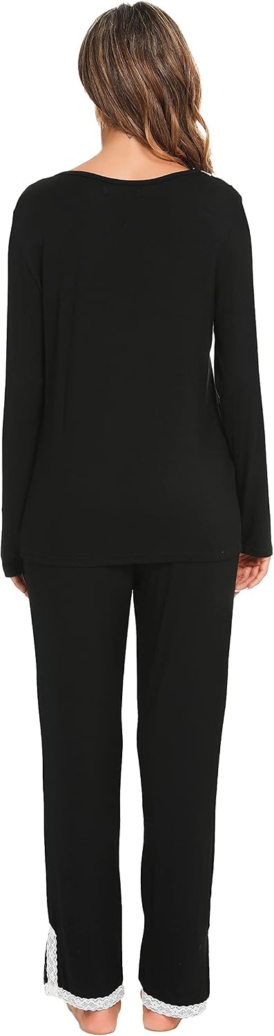 Detalle 2 de Lovasy Ensemble Pyjama Femme Cotton Hiver đ