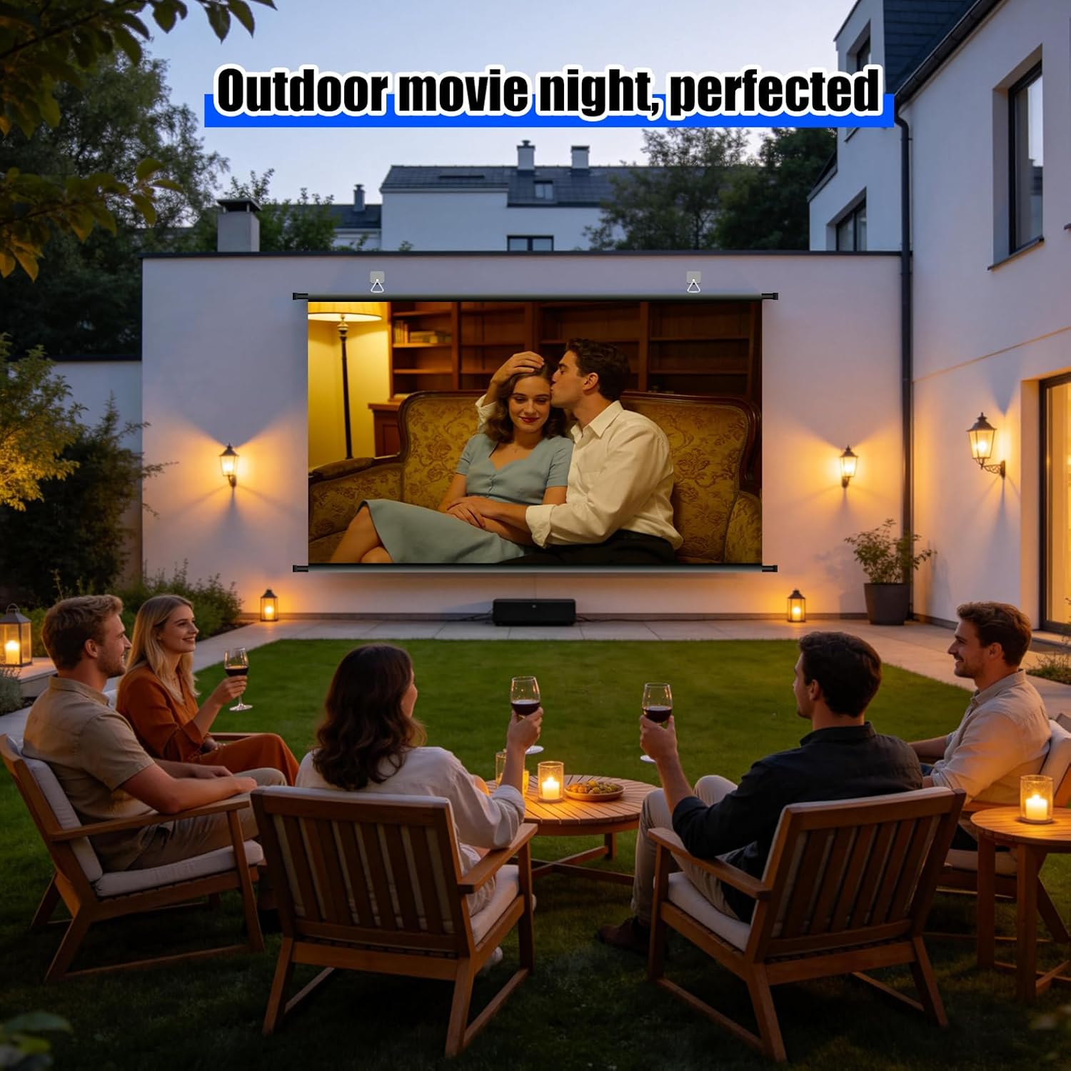 Thumbnail 2 de XIAOHUI 84 inch Portable ALR Projector Screen for Indoor and Outdoor Use